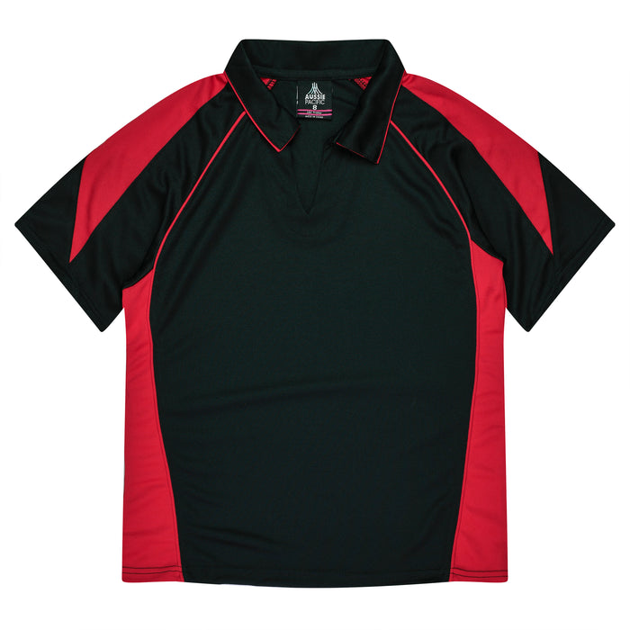 Premier Lady Polos - BLACK/RED