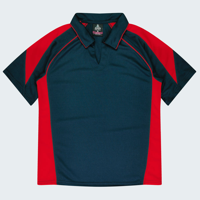 Premier Lady Polos - NAVY/RED