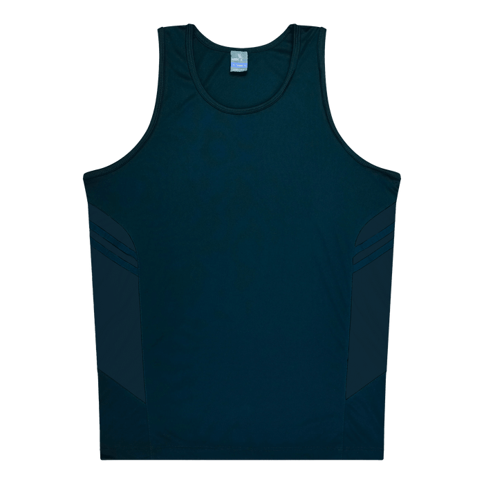 Tasman Kids Singlets - NAVY