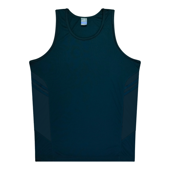 Tasman Kids Singlets - NAVY