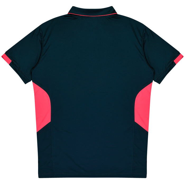 Tasman Kids Polos - NAVY/NEON PINK