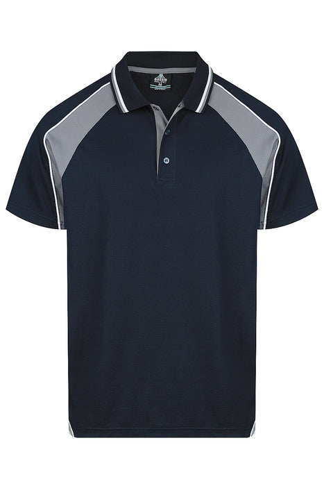 Panorama Mens Polos - NAVY/ASHE/WHITE