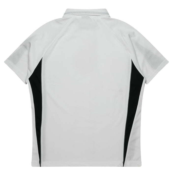 Eureka Kids Polos - WHITE/BLACK