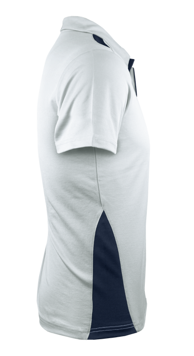 Paterson Mens Polos - WHITE/NAVY