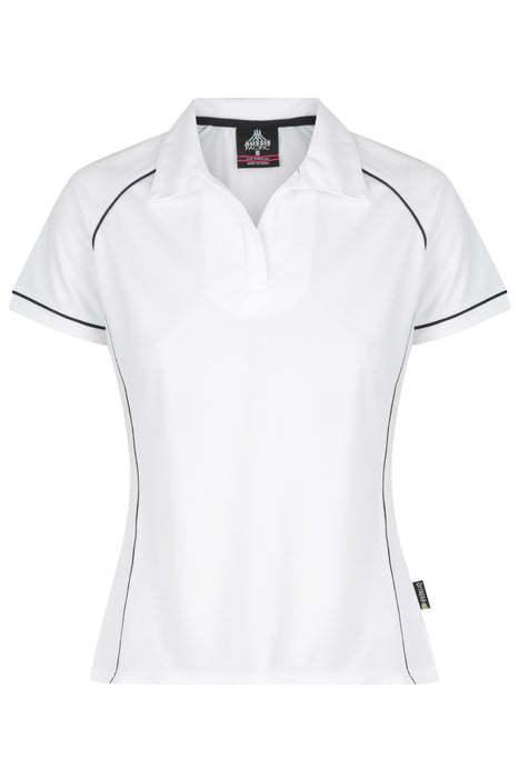 Endeavour Lady Polos - WHITE/NAVY