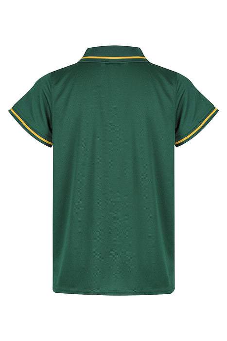 Cottesloe Kids Polos - BOTTLE/GOLD