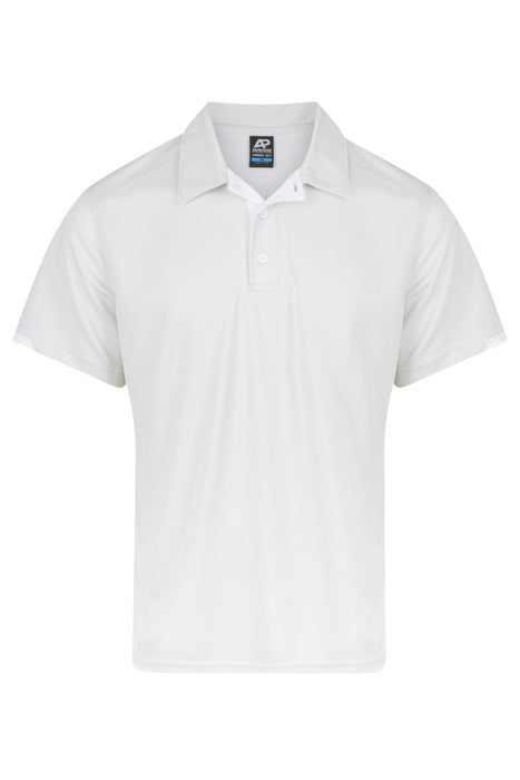 Morris Mens Polos - LIGHT GREY/WHITE