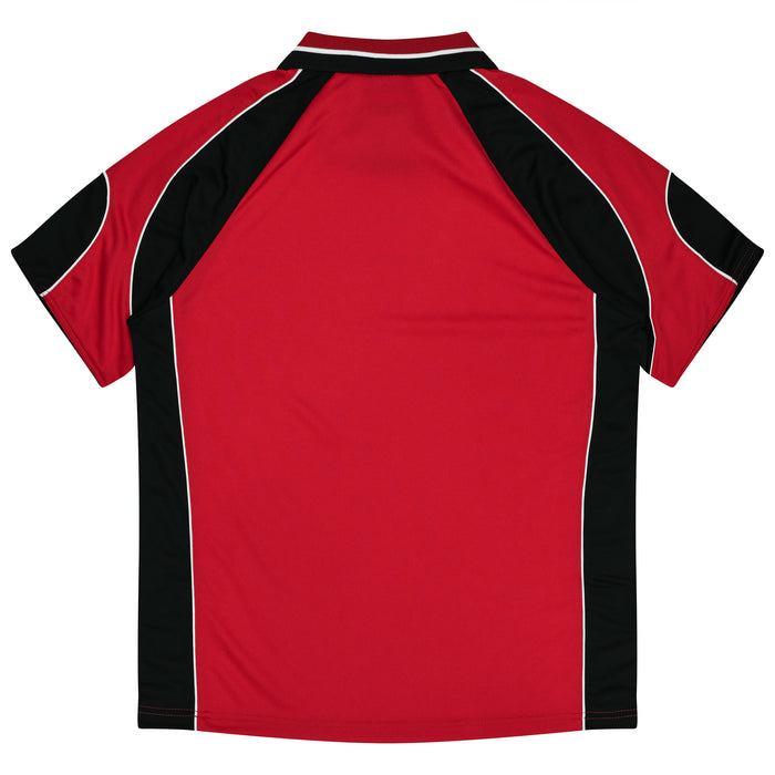 Murray Kids Polos - RED/BLACK