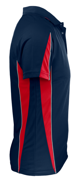 Eureka Mens Polos - NAVY/RED