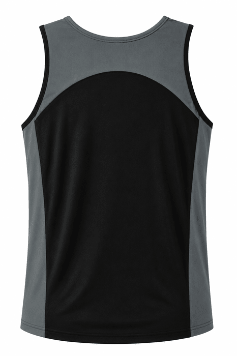 Premier Mens Singlets - BLACK/ASHE