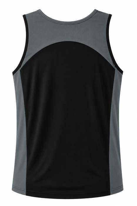 Premier Mens Singlets - BLACK/ASHE