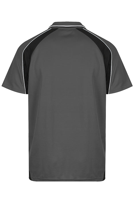 Panorama Mens Polos - SLATE/BLACK/WHITE
