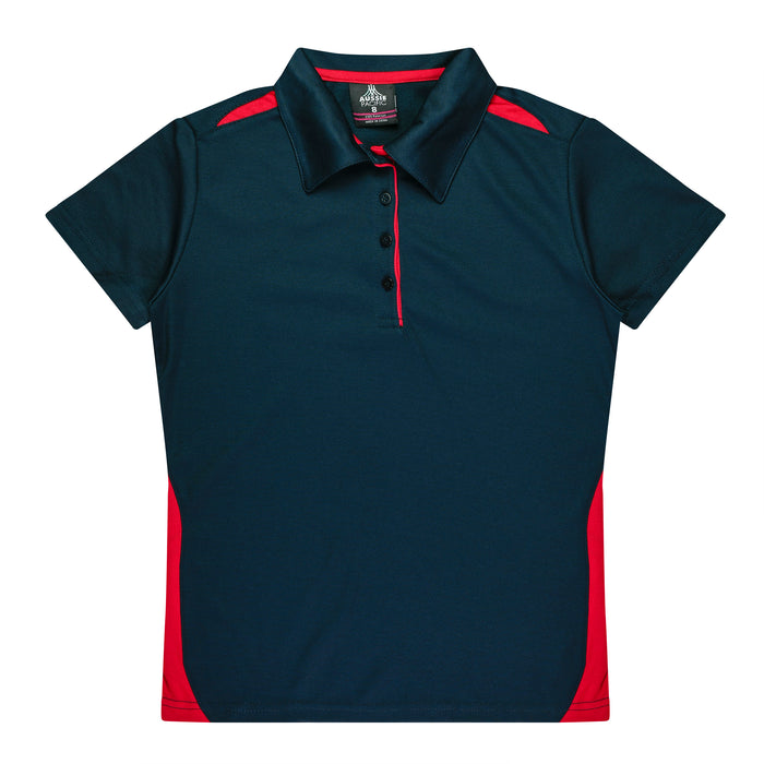 Paterson Lady Polos - NAVY/RED