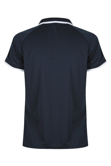 Double Bay Lady Polos - NAVY/WHITE