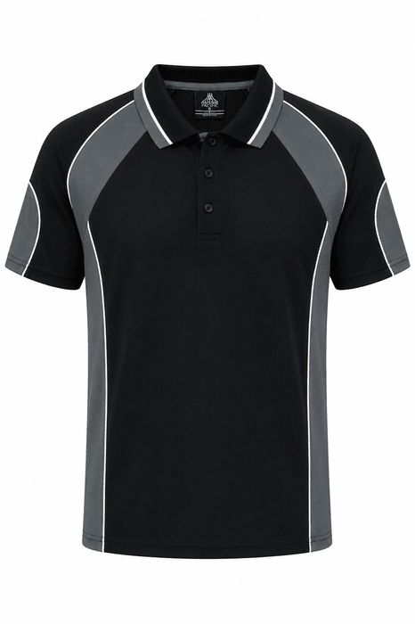Murray Mens Polos - BLACK/ASHE