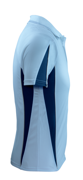 Eureka Mens Polos - SKY/NAVY