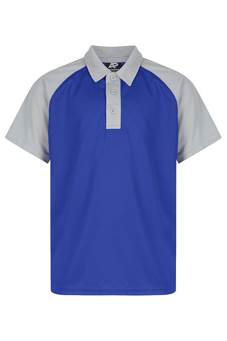 Manly Kids Polos - ROYAL/SILVER