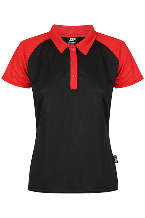 Manly Lady Polos - BLACK/RED
