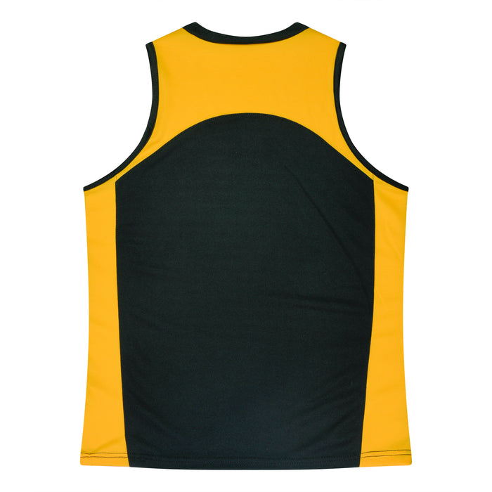 Premier Lady Singlets - BLACK/GOLD