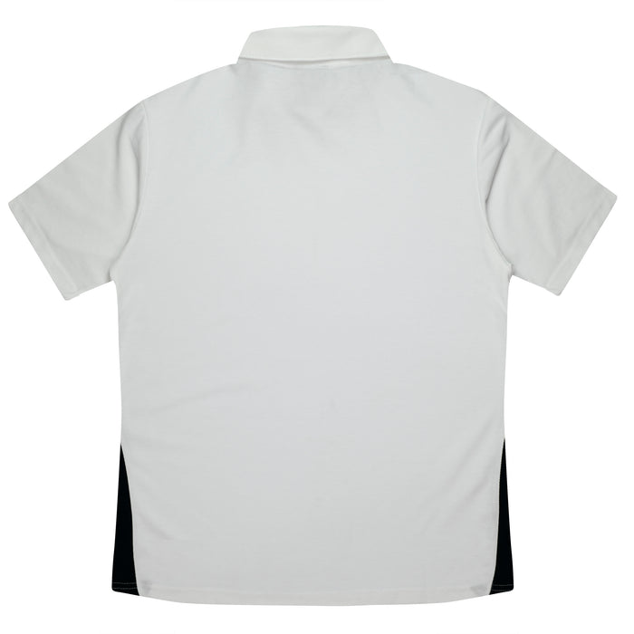 Paterson Kids Polos - WHITE/BLACK