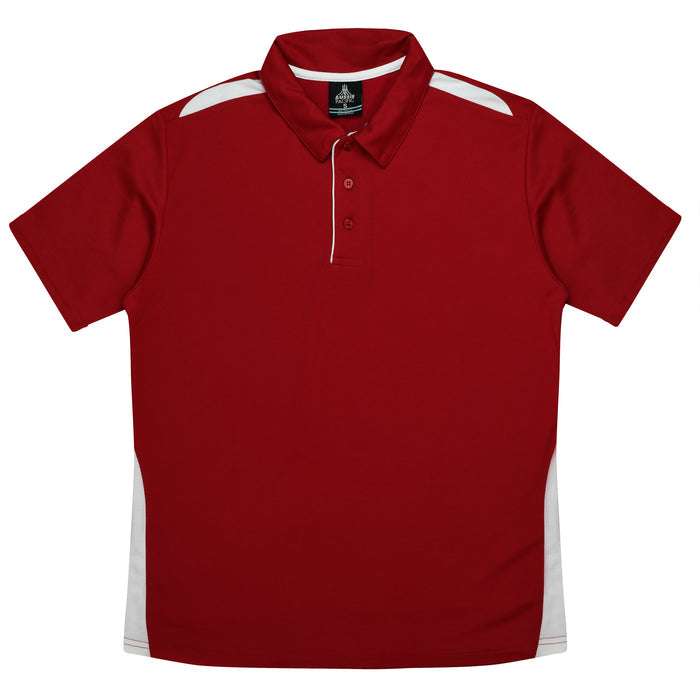 Paterson Kids Polos - RED/WHITE