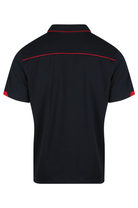 Currumbin Mens Polos - NAVY/RED