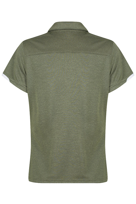 Morris Lady Polos - ARMY GREEN/WHITE