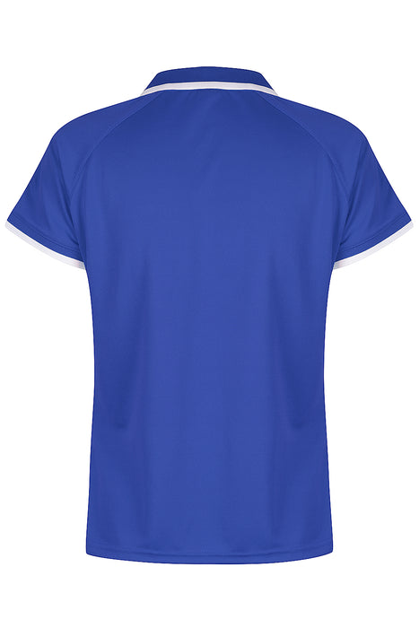 Double Bay Lady Polos - ROYAL/WHITE