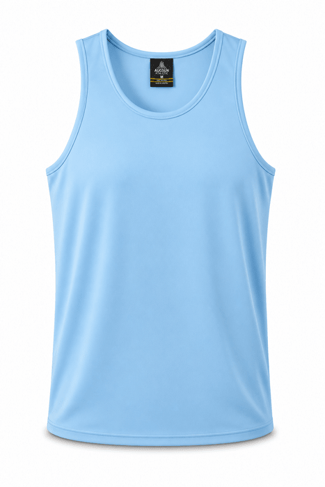 Botany Mens Singlets - SKY