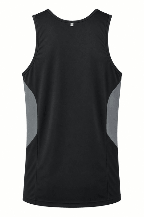 Tasman Mens Singlets - BLACK/ASHE