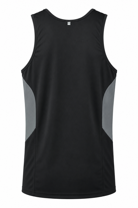 Tasman Mens Singlets - BLACK/ASHE