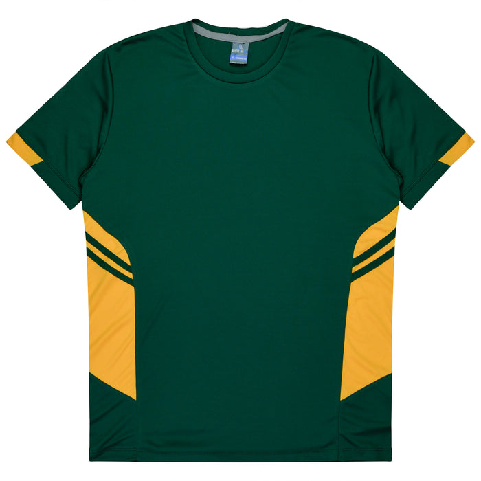 Tasman Mens Tees - BOTTLE/GOLD