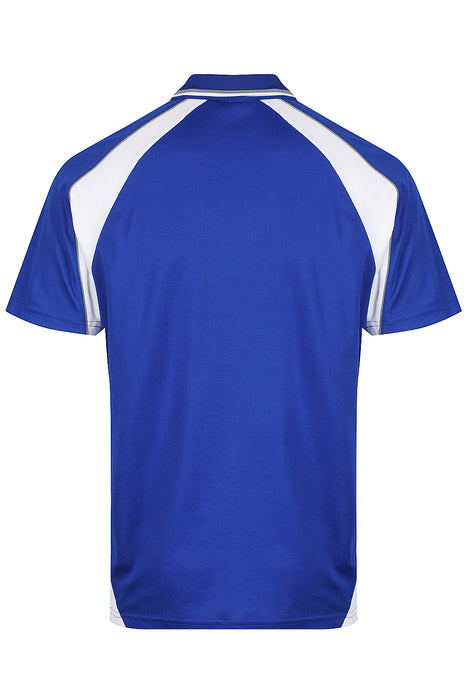 Panorama Mens Polos - ROYAL/WHITE/ASHE