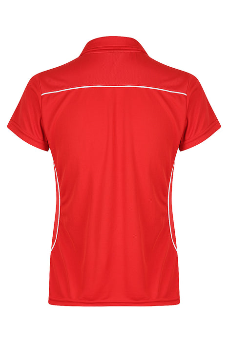 Kuranda Lady Polos - RED/WHITE