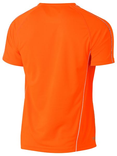Bisley Cool Mesh Tee with Reflective Piping BK1426 - Orange rear