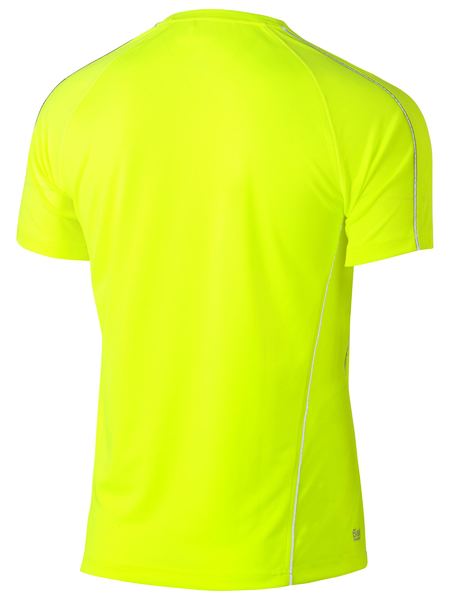 Bisley Cool Mesh Tee with Reflective Piping BK1426 - Yellow rear