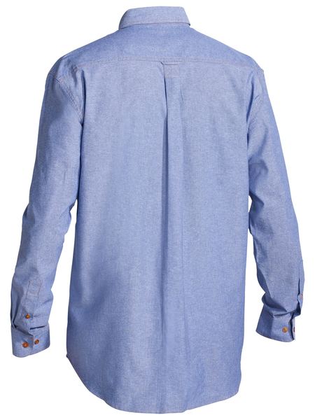 Bisley Chambray Shirt B76407 - Blue rear