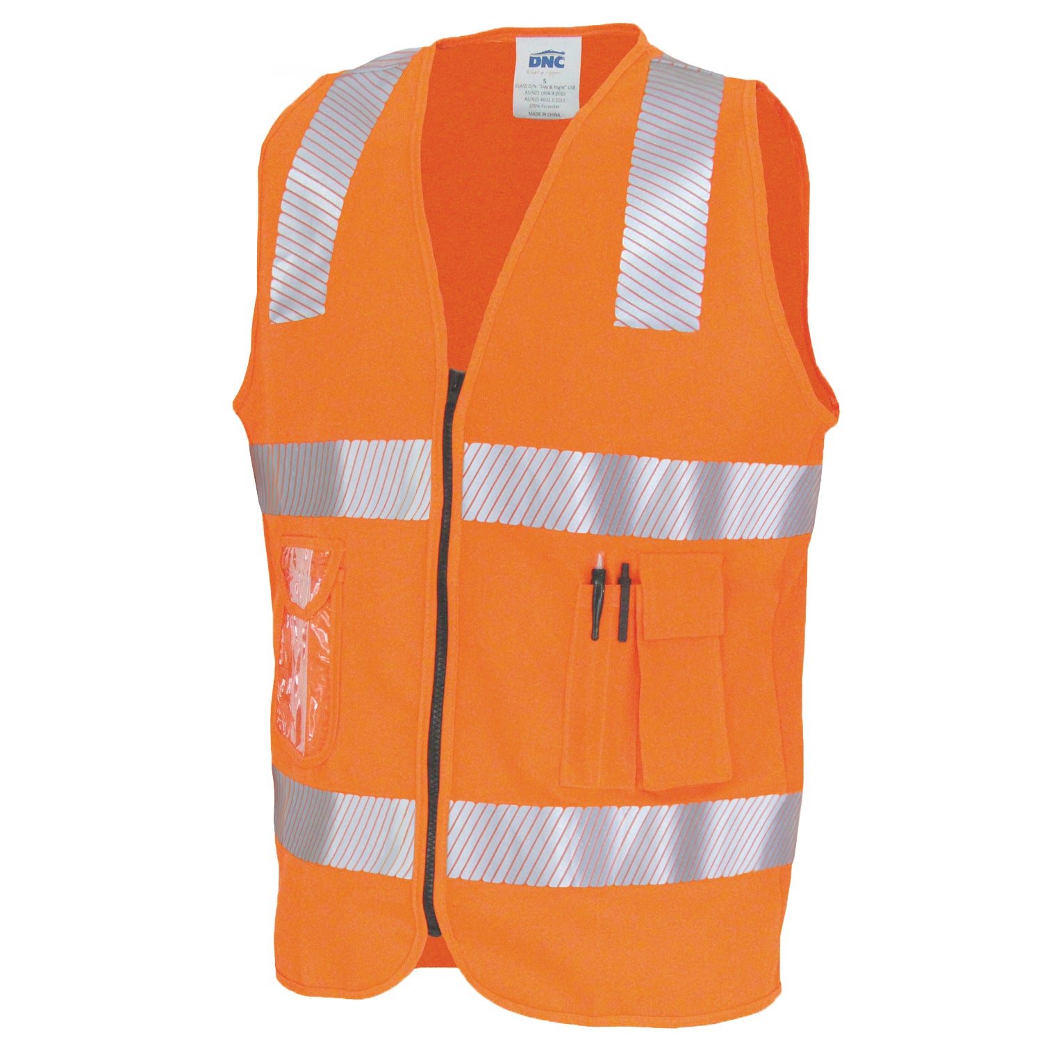 Day/Night Side Panel Safety Vest with Segment R/Tape