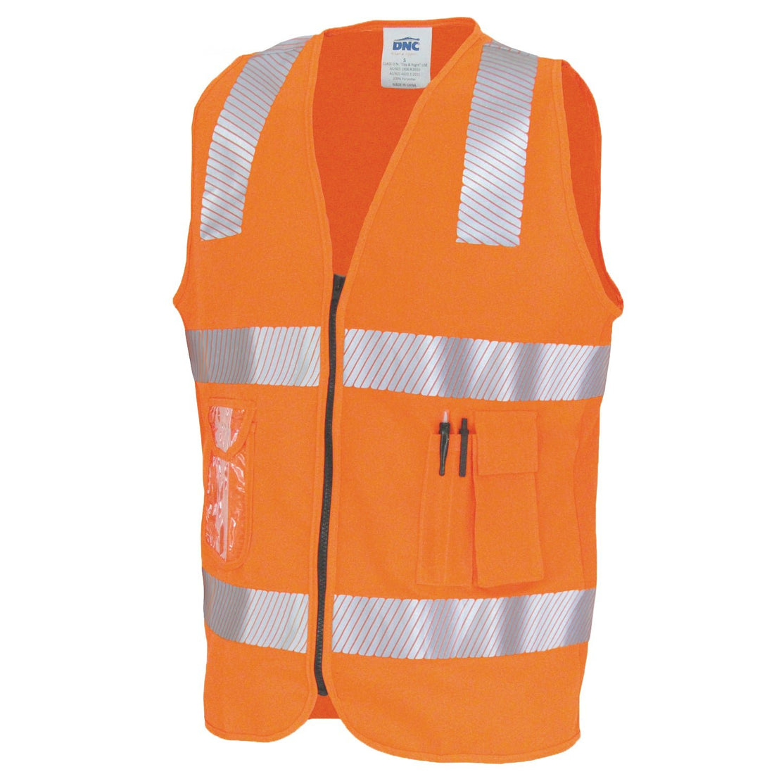 Day/Night Side Panel Safety Vest with Segment R/Tape