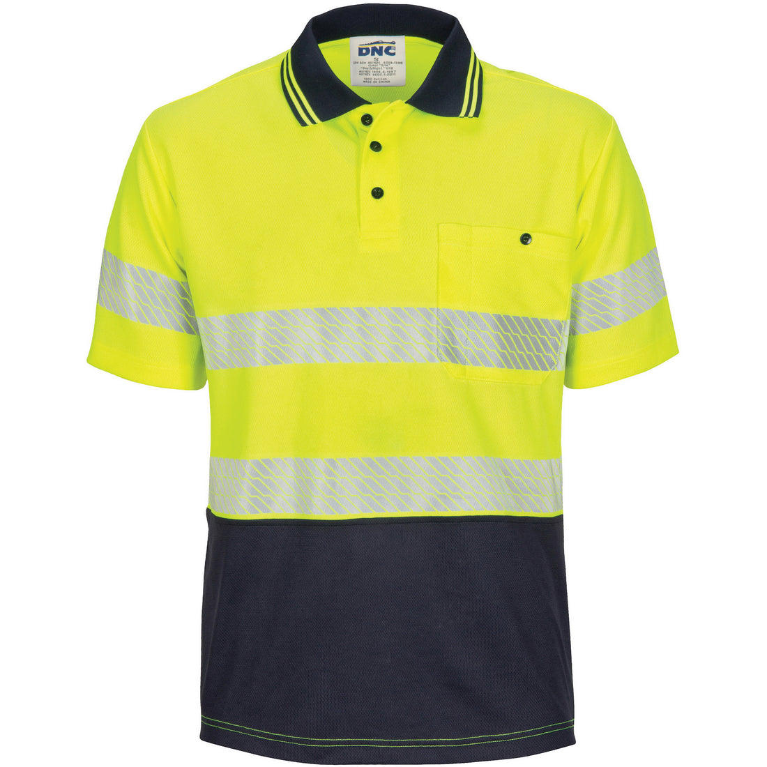 HiVis Segment Taped Micromesh Polo - Short Sleeve