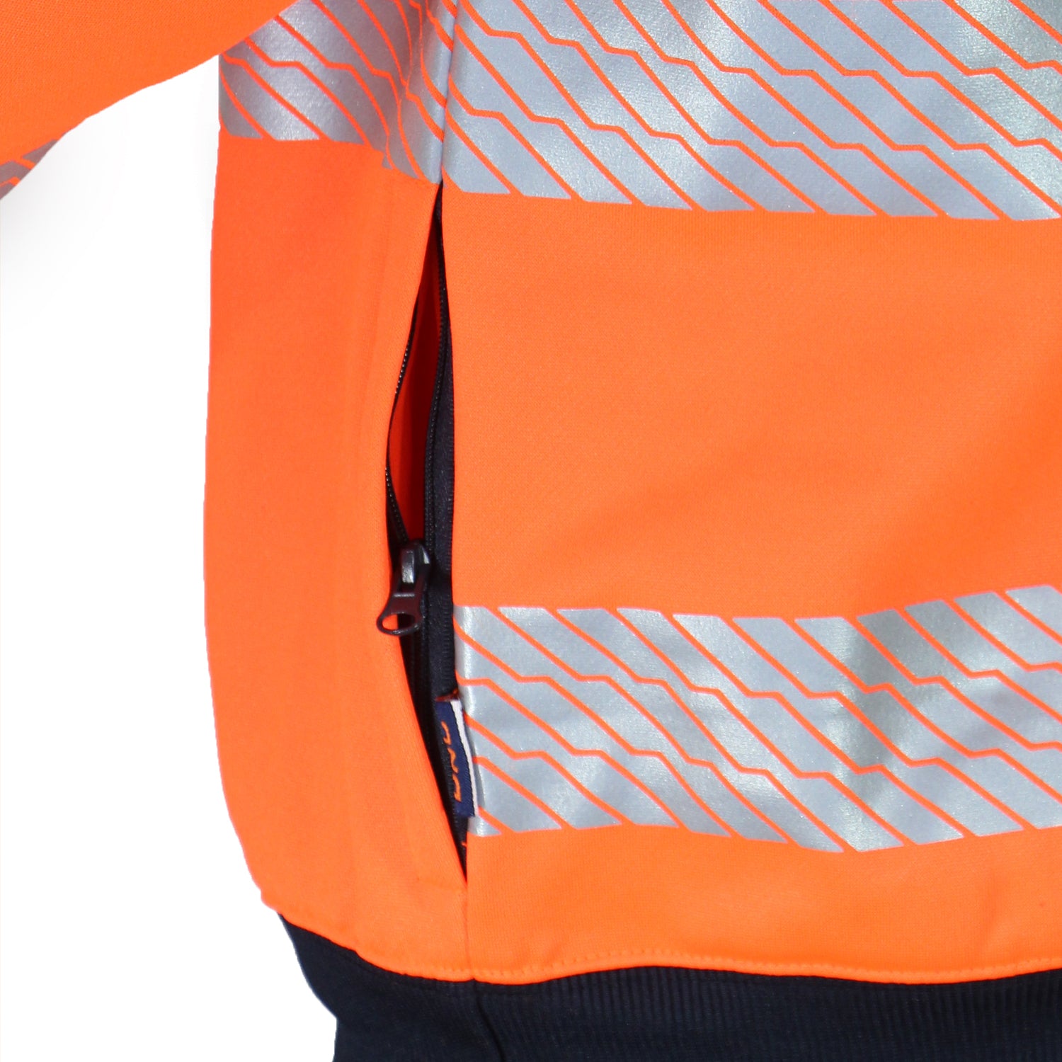 HiVis Segmented Tape "X" Back 1/2 Zip Jumper