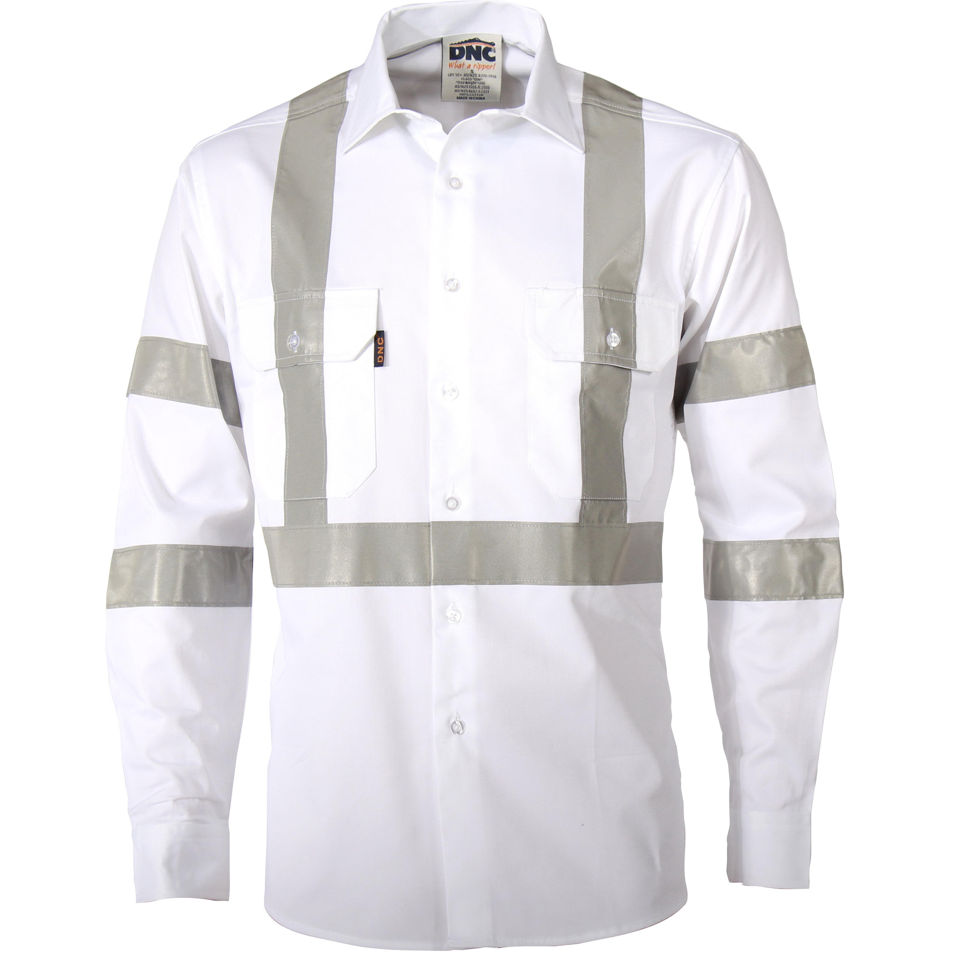 RTA Night Worker White Shirt with CSR R/Tape - White