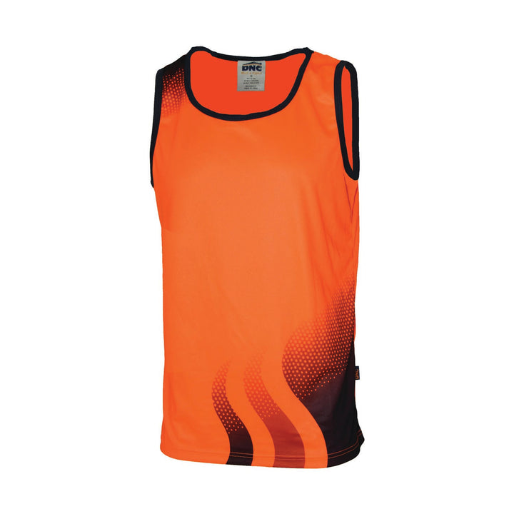 HiVis Sublimated Wave Singlet