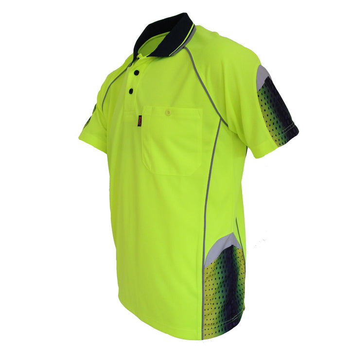HiVis Sublimated Galaxy Polo