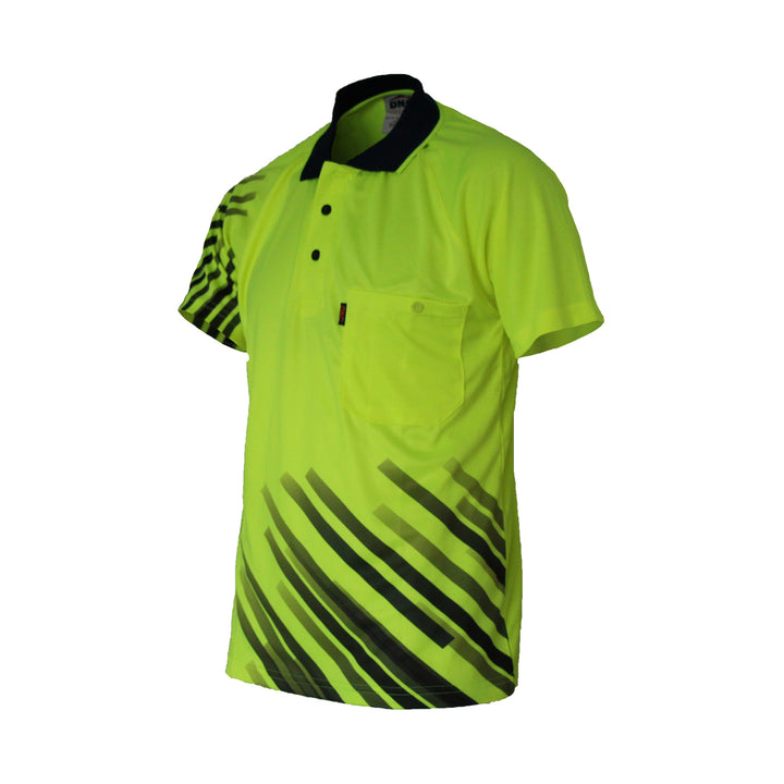 Hivis Sublimated Stripe Polo