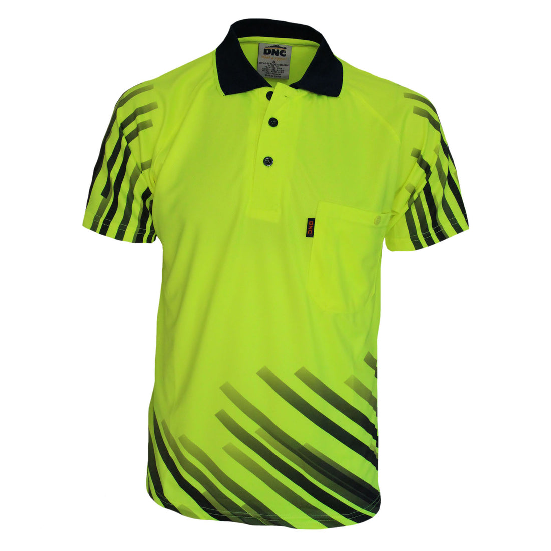 HiVis Sublimated Stripe Polo