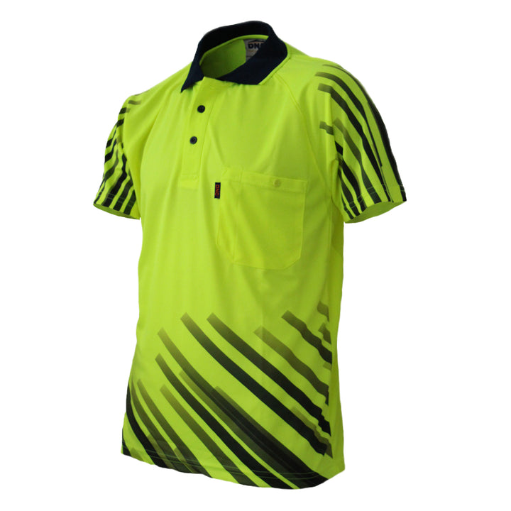 HiVis Sublimated Stripe Polo