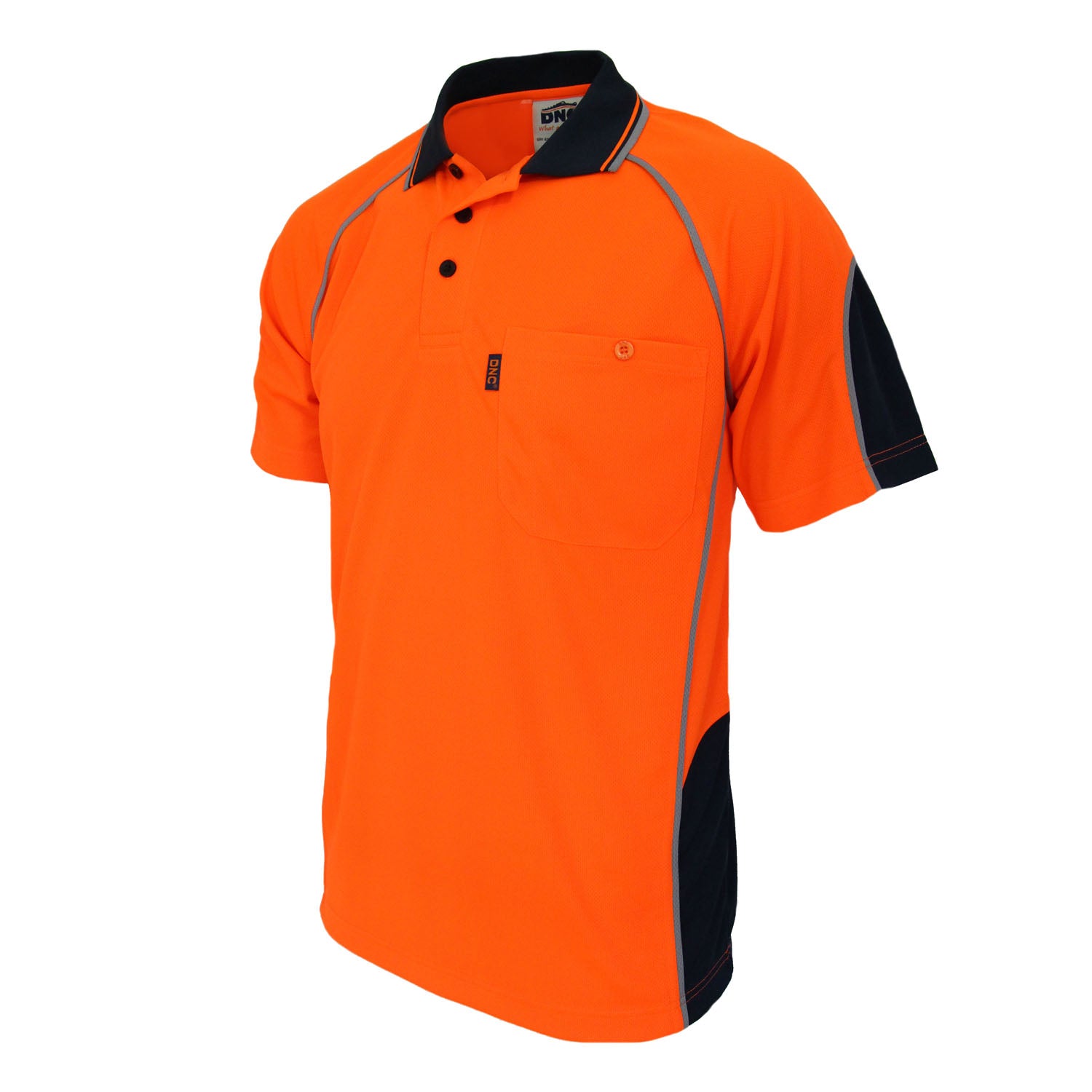 HiVis Semicircle-Piping Polo