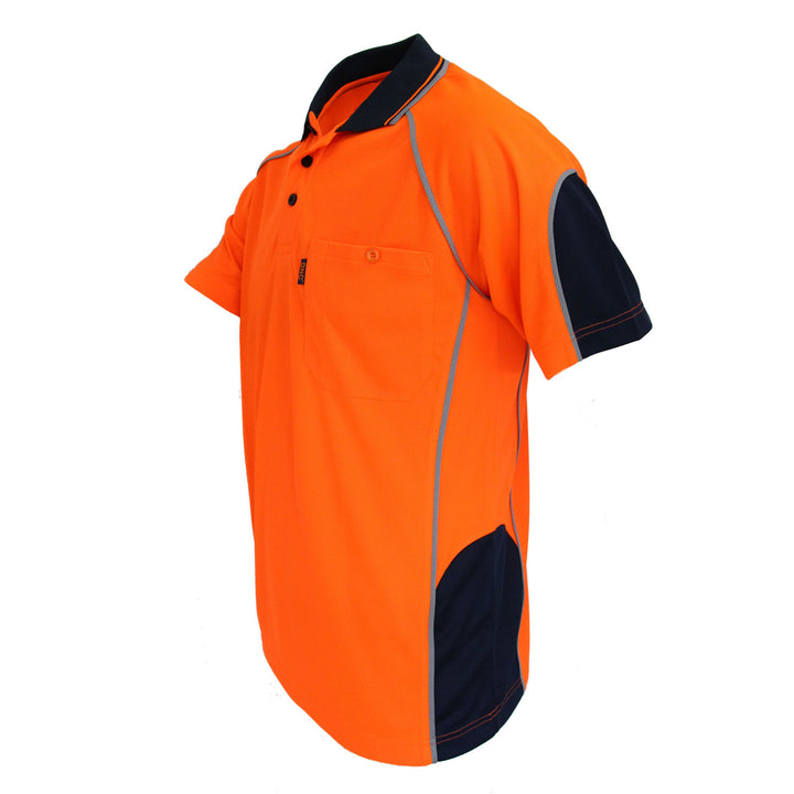 HiVis Semicircle-Piping Polo