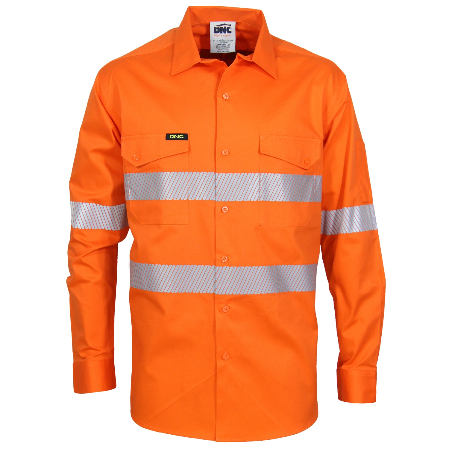 HiVis Segmented Tape Coolight Shirt - Orange